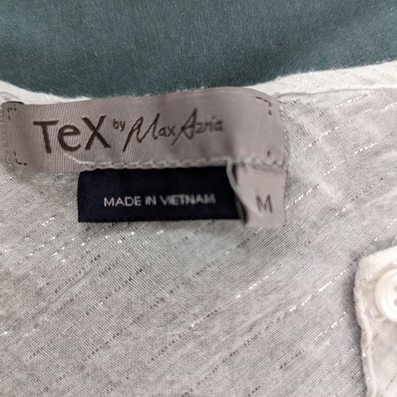 Tex by Max Azria Silver Threaded Top - Picture 6 of 10